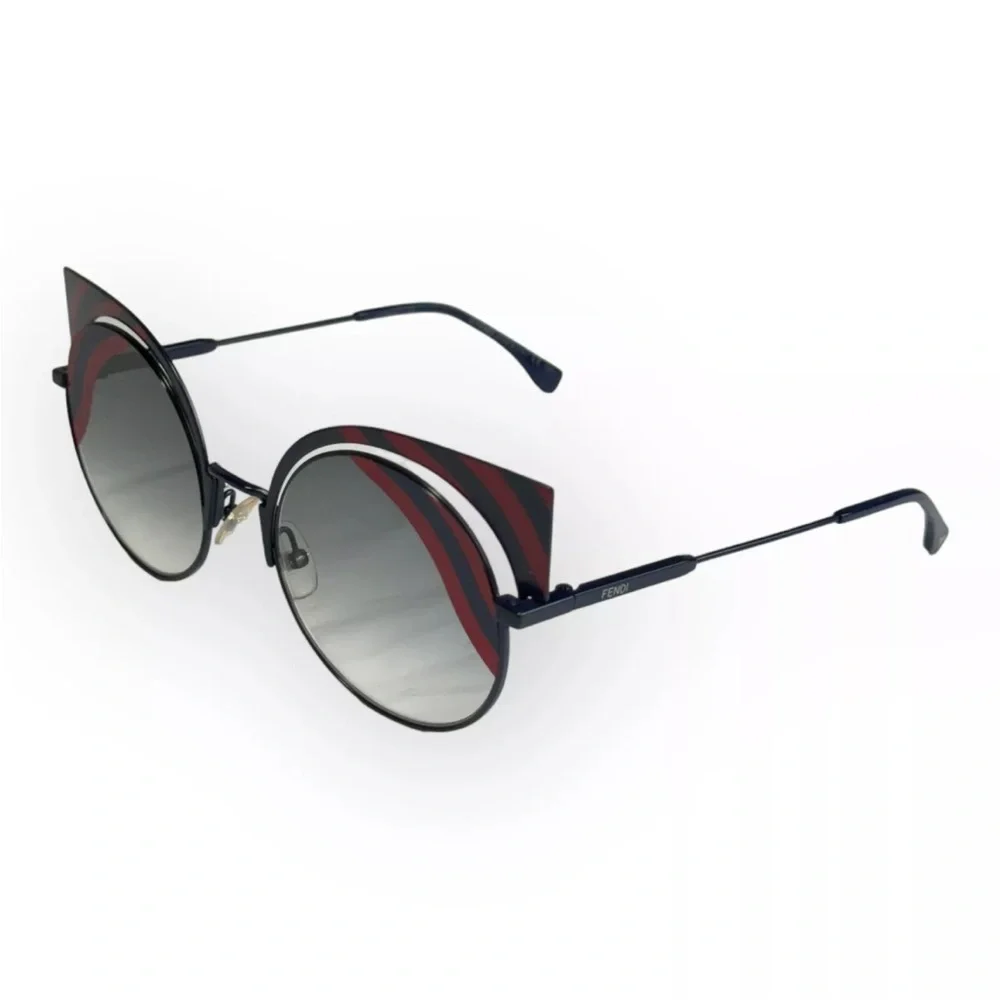 NEW Fendi Grey Gradient Round Sunglasses FF 0215/S 0M19L 53 22 135mm 100% Origin